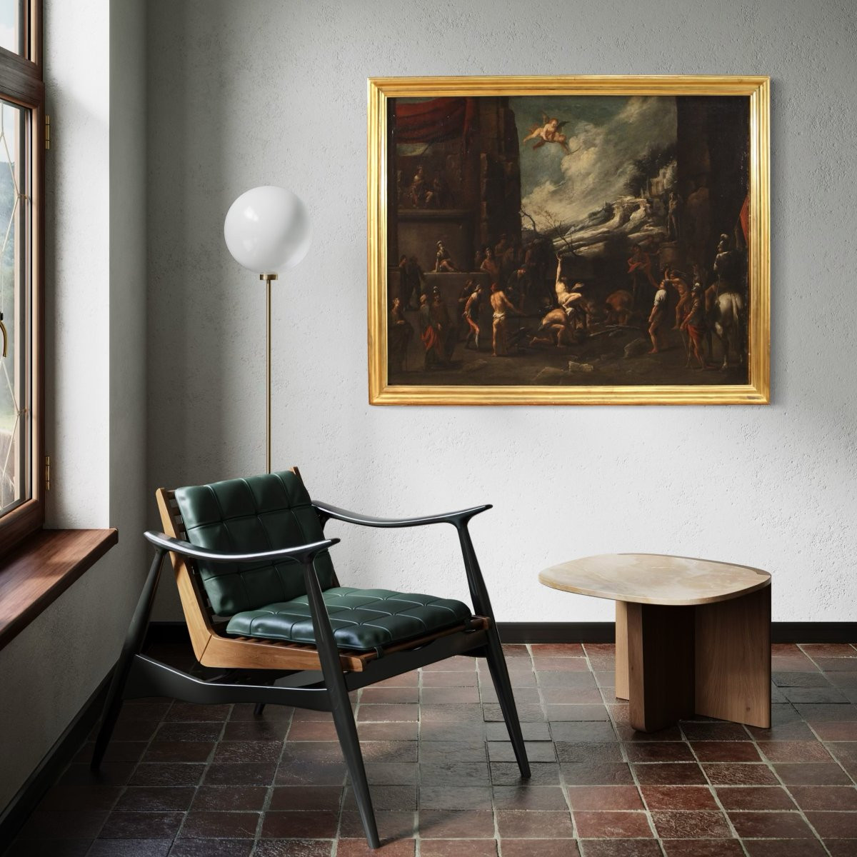 Grande dipinto religioso del XVII secolo, Martirio di San Lorenzo-photo-5