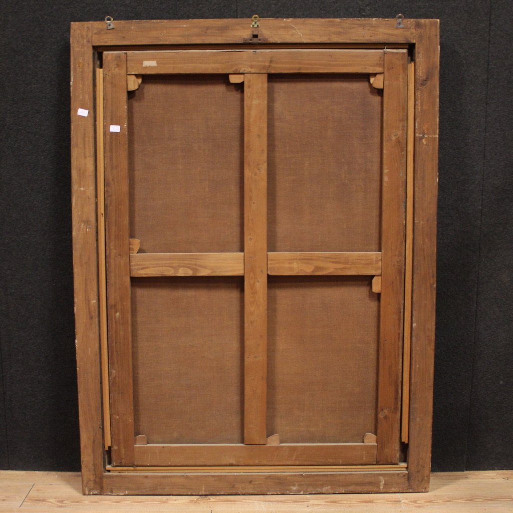 Dipinto italiano del XVIII secolo, Mosè scaccia i pastori e difende le figlie di Jetro-photo-6