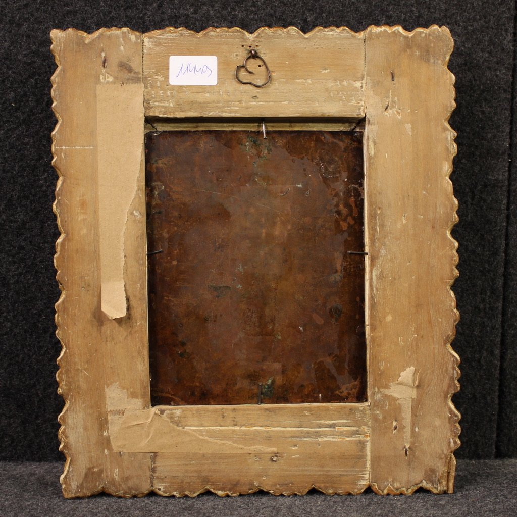 Antico dipinto su rame del XVII secolo, Maddalena penitente-photo-4