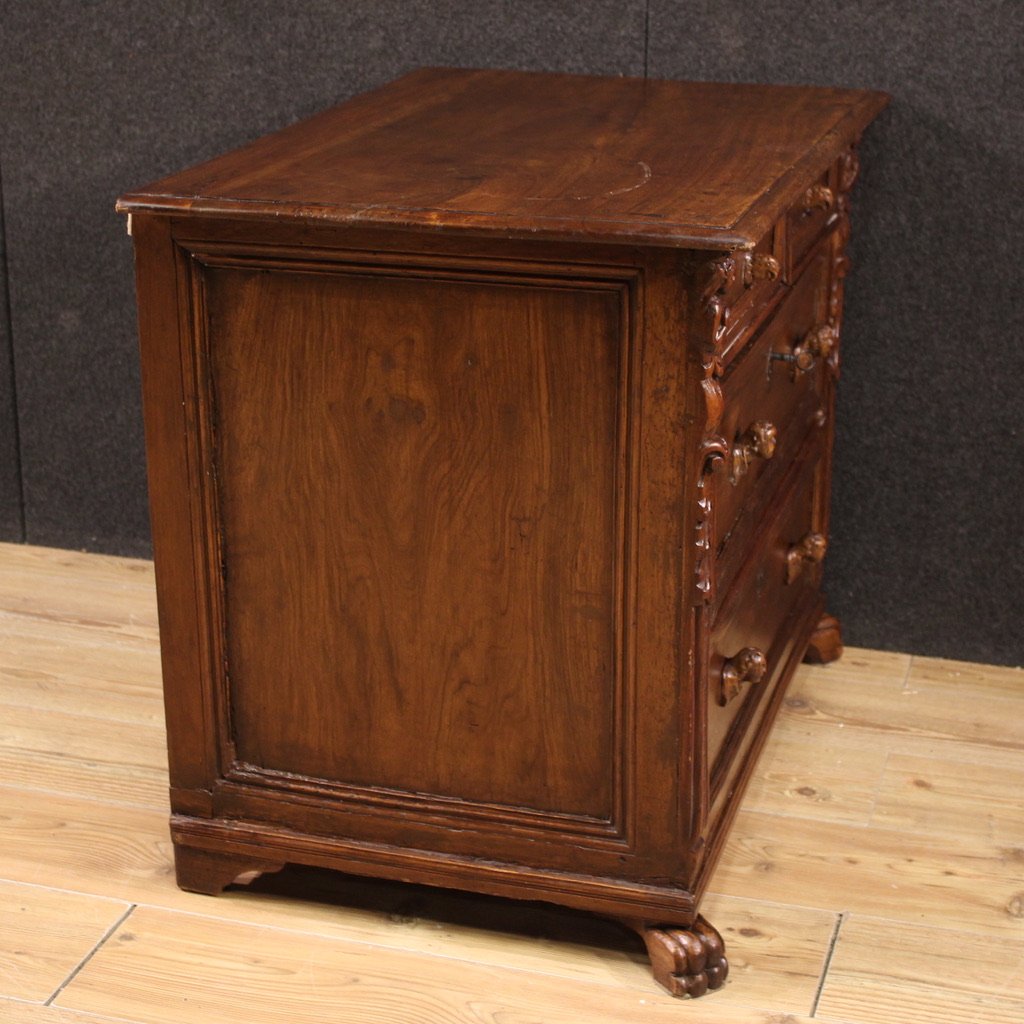 Antico comò genovese a bambocci del XVIII secolo-photo-3