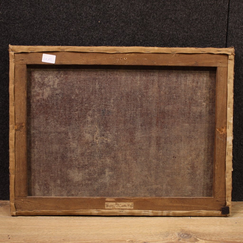 Antico quadro italiano del XVII secolo, il martirio dei quattro Santi coronati-photo-4