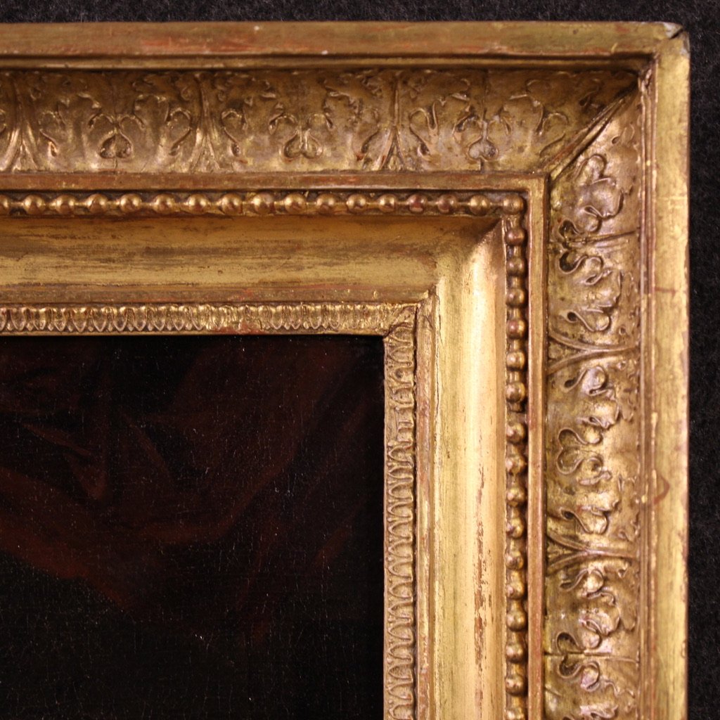 Coppia di quadri antichi del XVIII secolo, scene galanti-photo-6