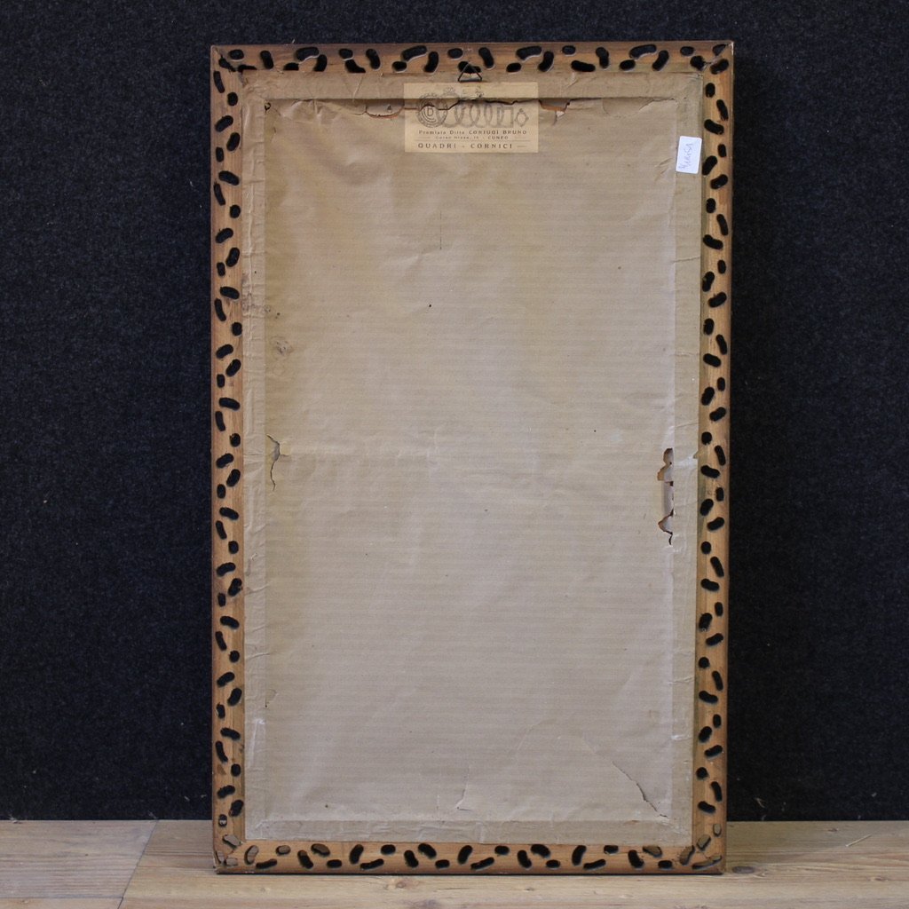 Dipinto italiano del XX secolo, natura morta con cacciagione-photo-3