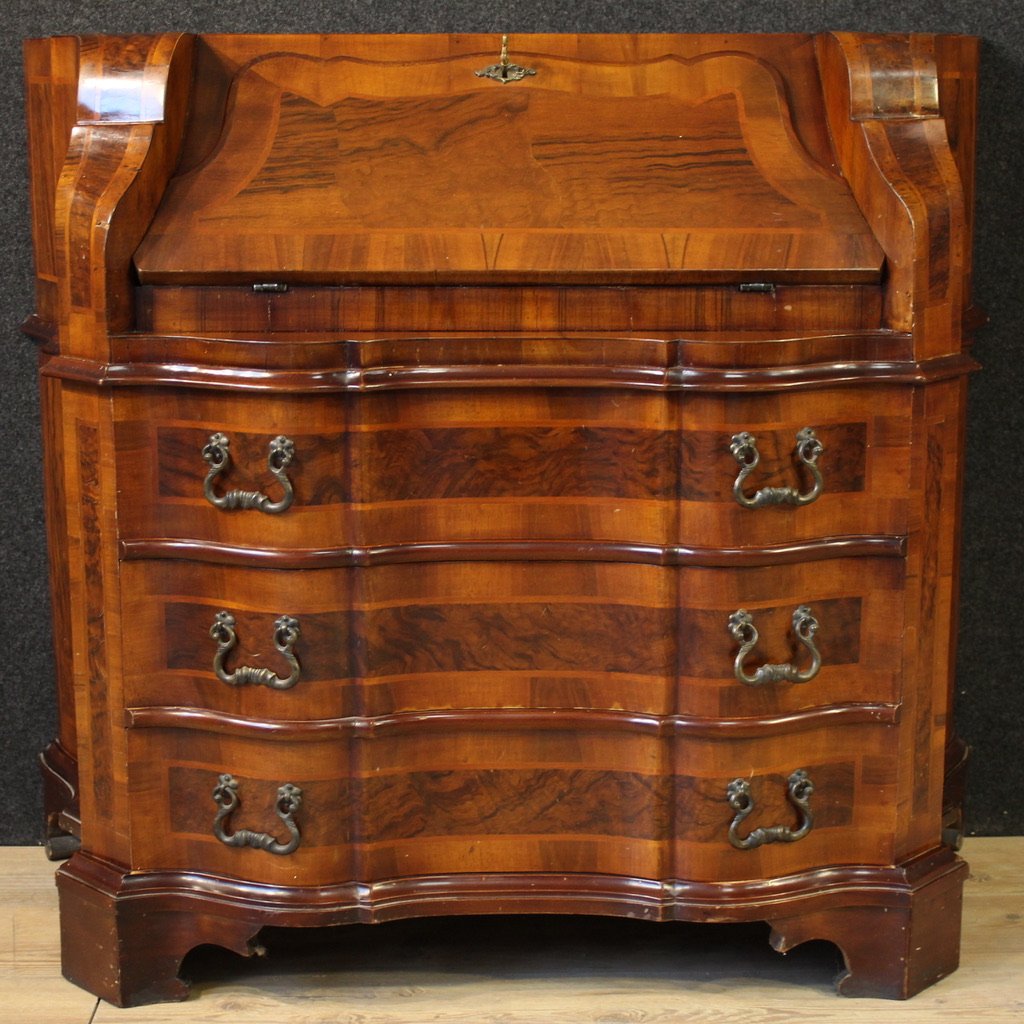 Ribalta veneta in legno di noce del XX secolo-photo-3