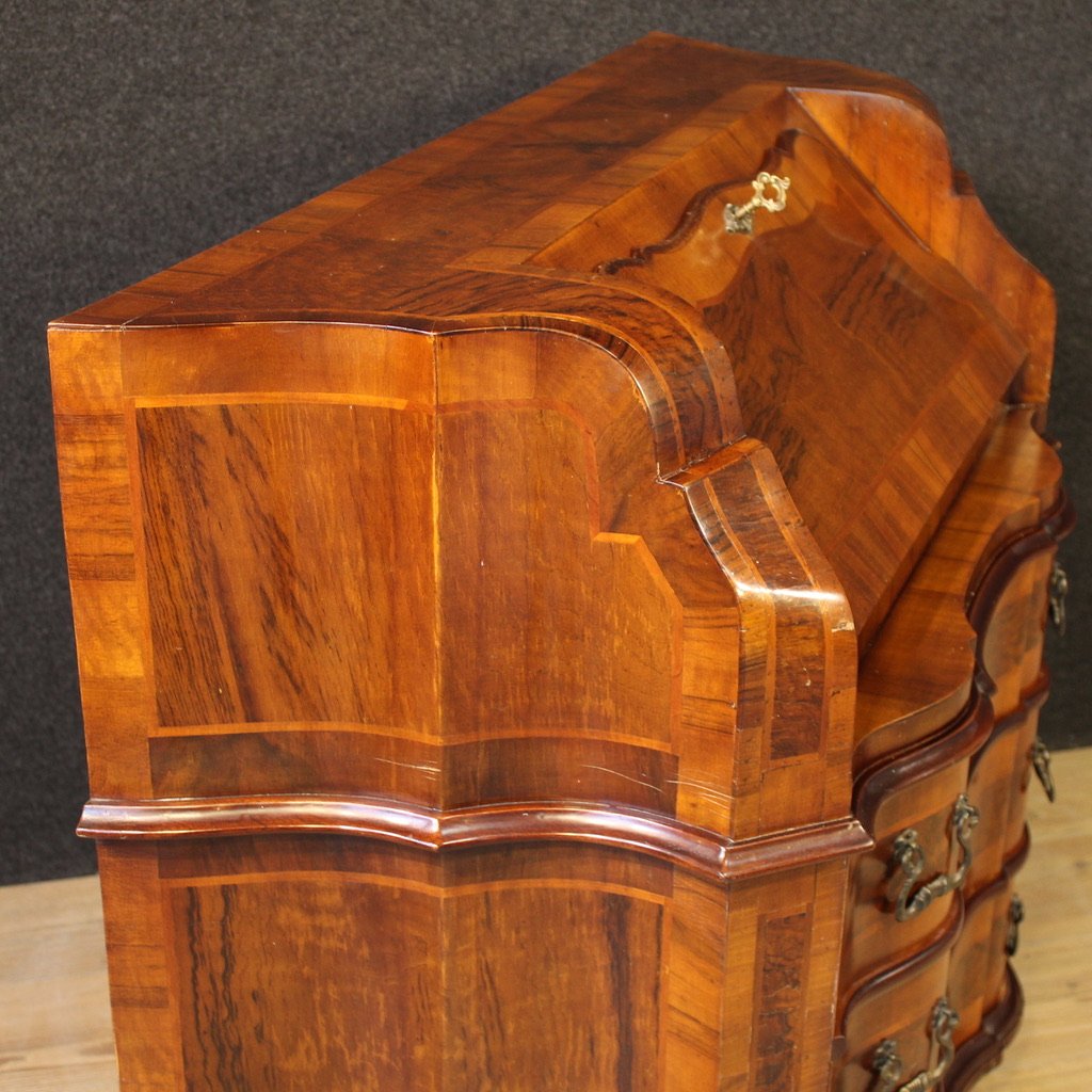 Ribalta veneta in legno di noce del XX secolo-photo-8