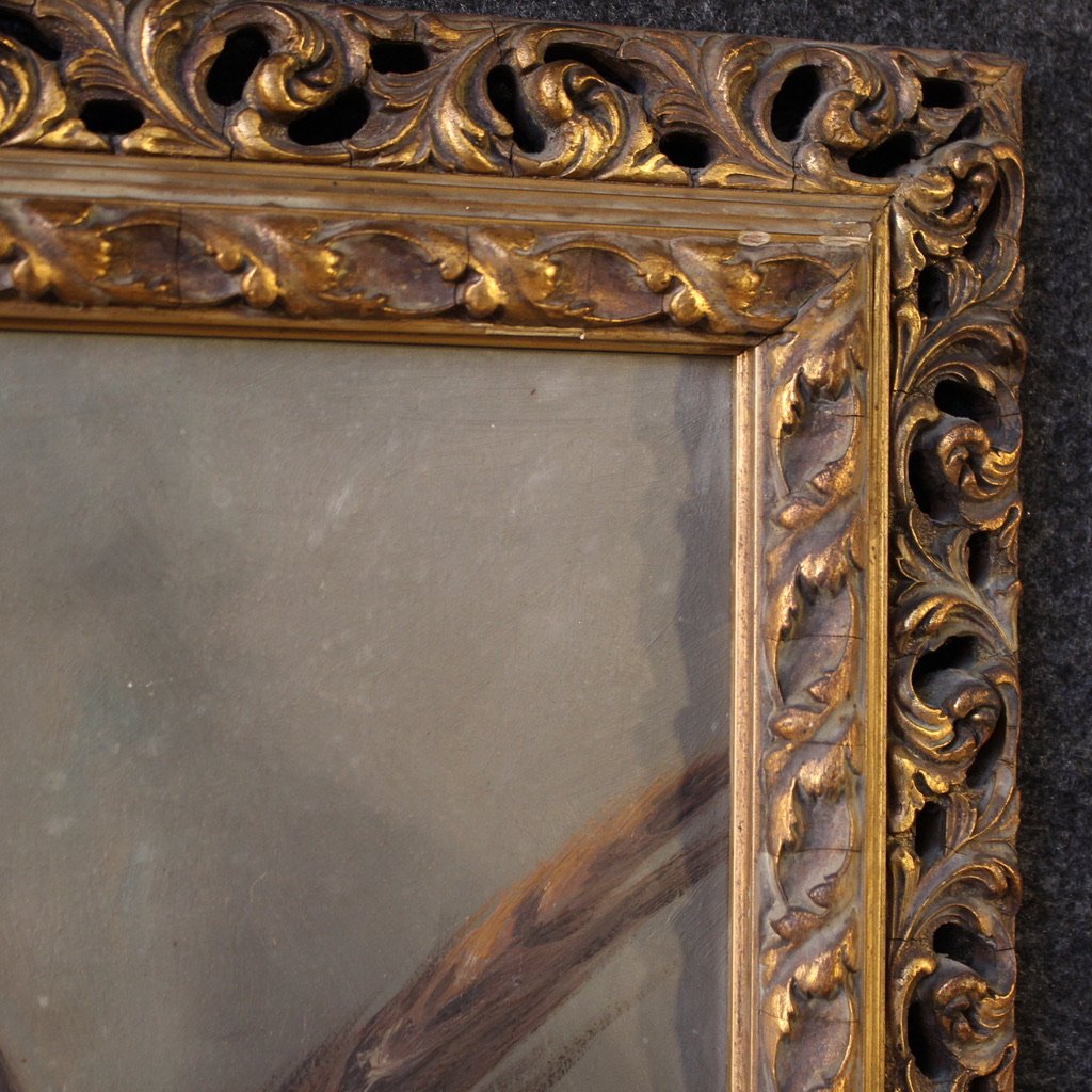 Dipinto firmato natura morta con cacciagione del XX secolo-photo-3