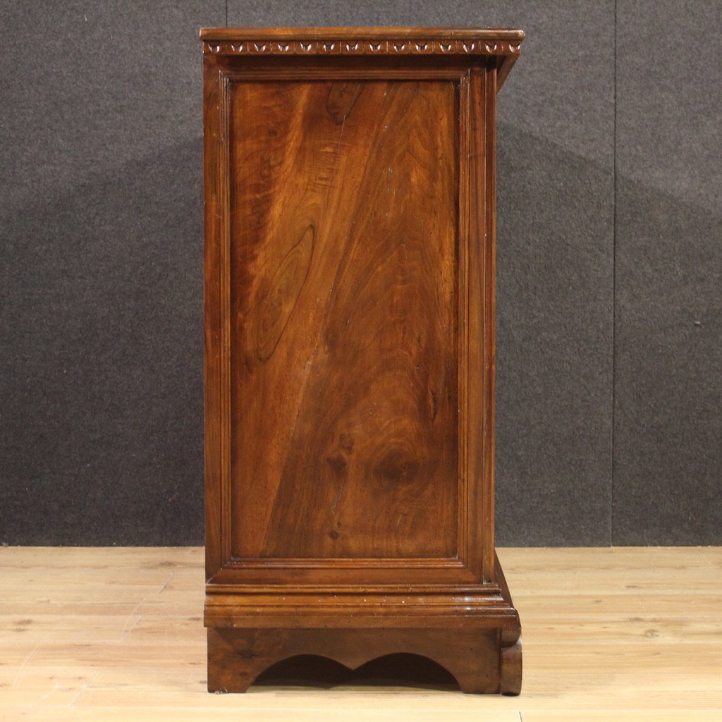 Grande cassettone intarsiato del XX secolo-photo-4