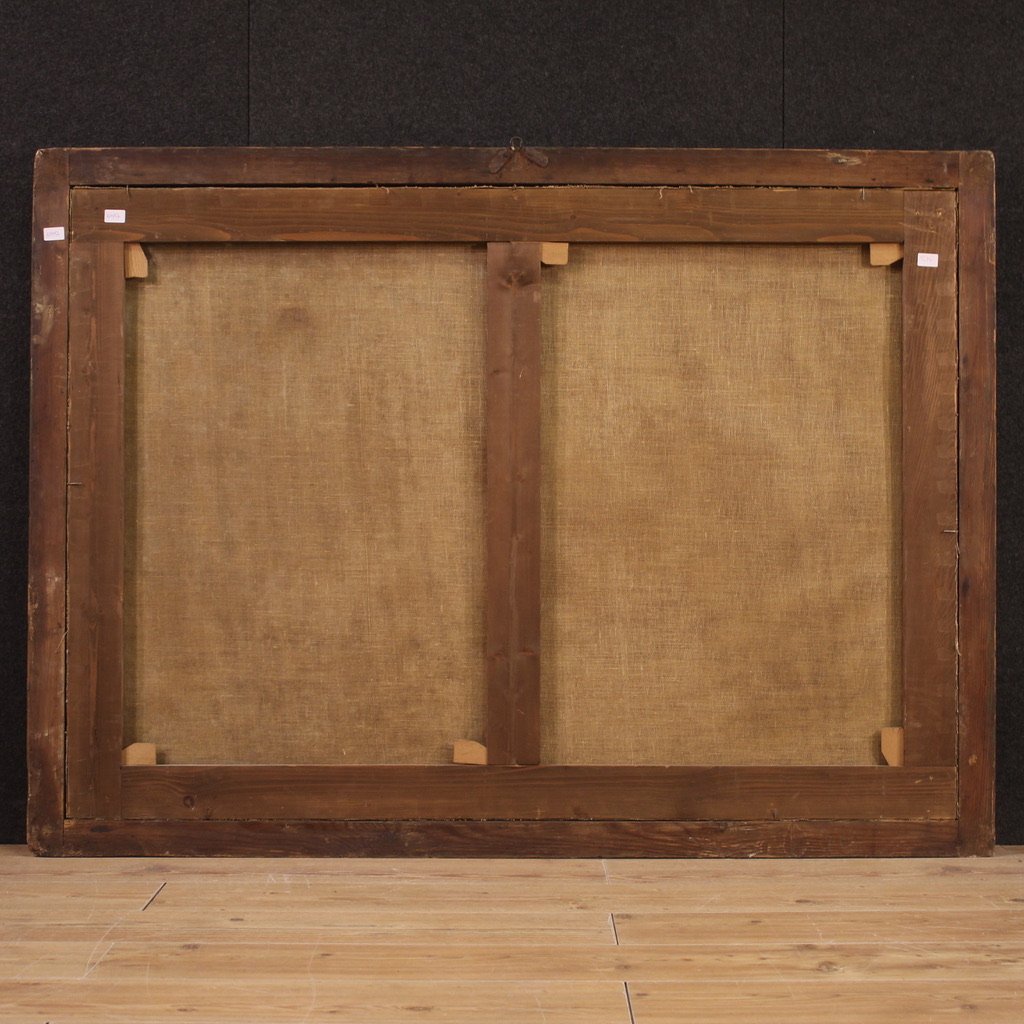 Dipinto religioso del XVII secolo, Abramo scaccia Agar e Ismaele-photo-5