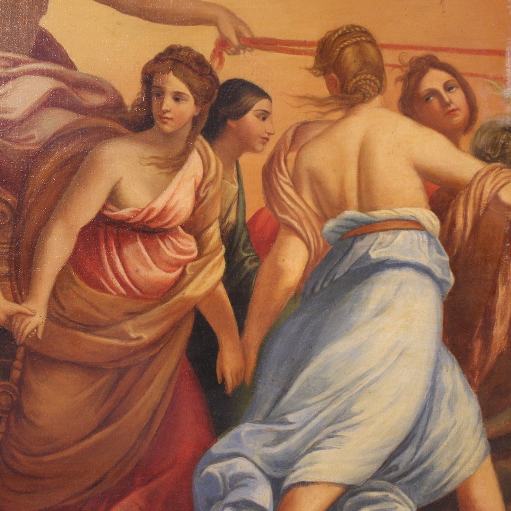 Grande dipinto mitologico del XIX secolo, il carro dell'aurora da Guido Reni-photo-6