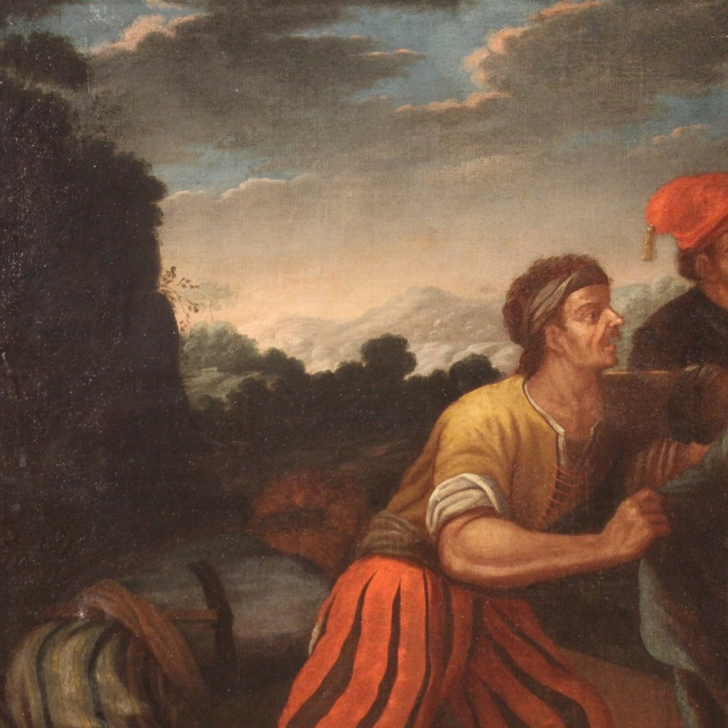 Dipinto italiano Passione di Cristo del XVII secolo-photo-7