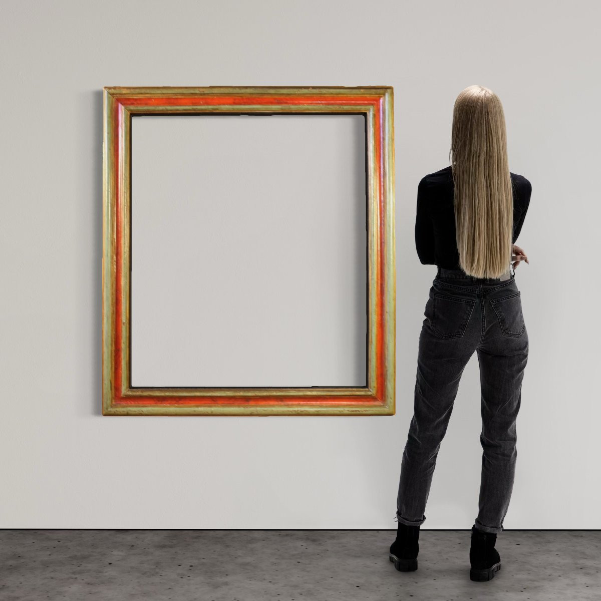 Antica cornice spagnola del XVIII secolo-photo-1