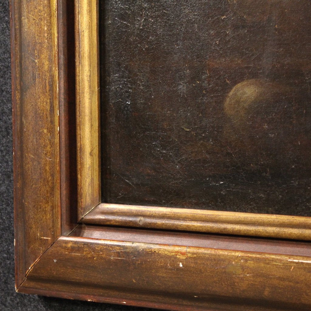 Grande quadro religioso del XVII secolo, Adorazione dei Magi-photo-2