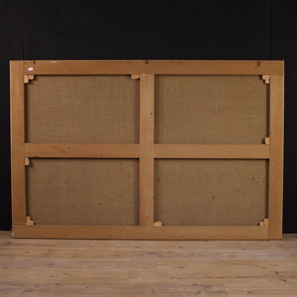 Grande quadro francese del XVIII secolo, fermata dei granatieri a cavallo della guardia del Re-photo-4