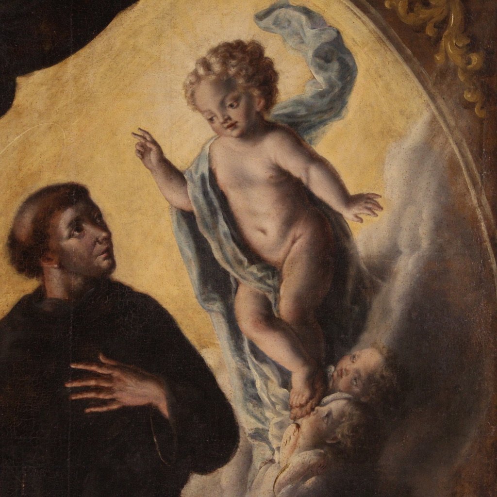 Dipinto religioso del XVIII secolo, Sant'Antonio di Padova-photo-3