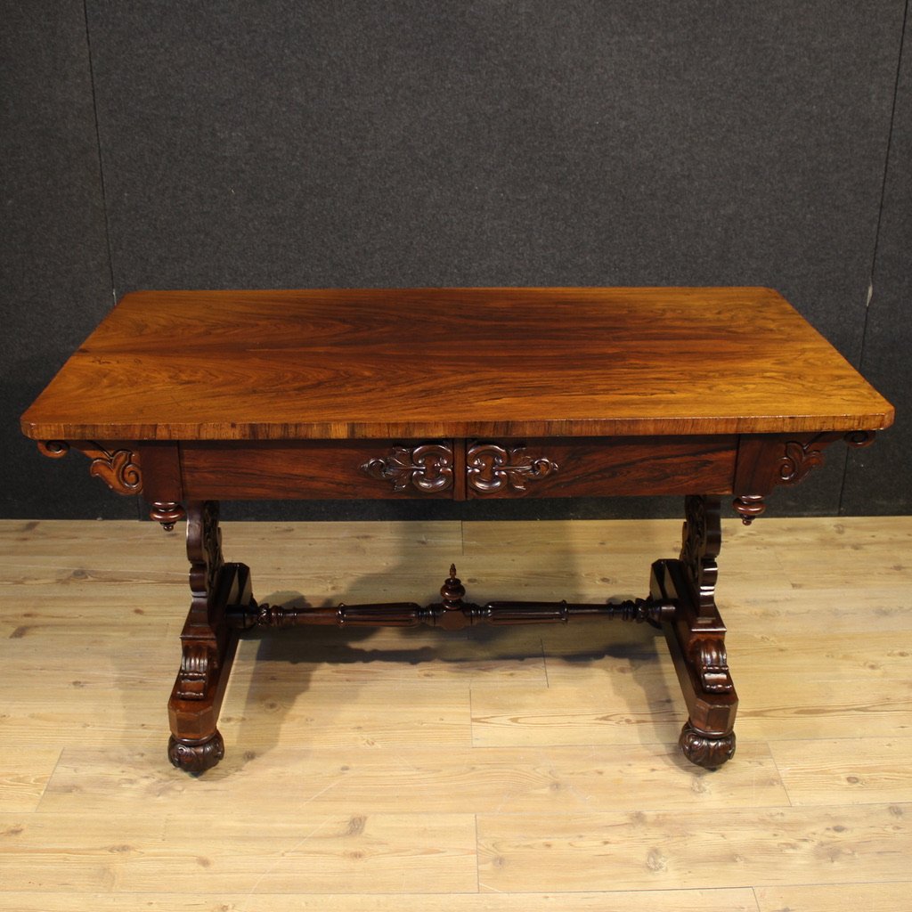 Antico scrittoio gallese del XIX secolo-photo-1