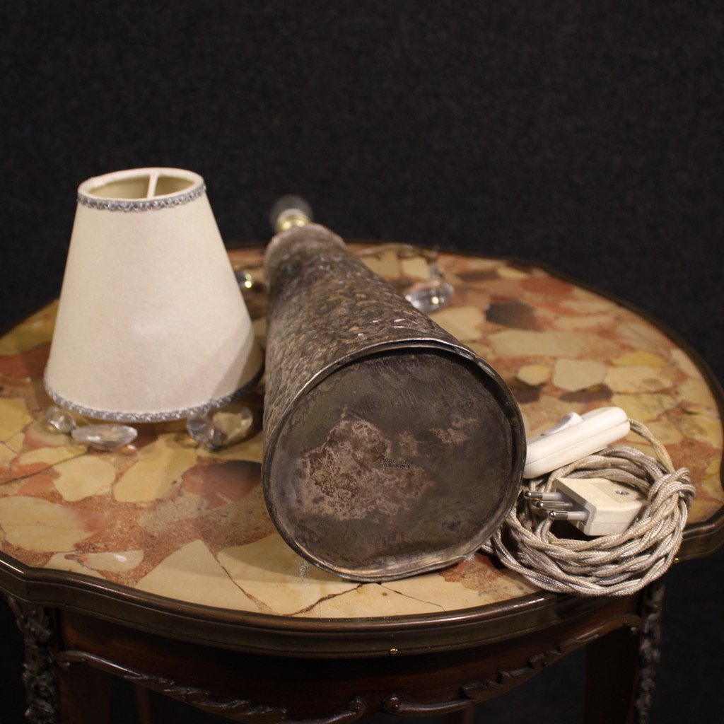 Lampada italiana timbrata Bragalini Bologna del XX secolo-photo-4