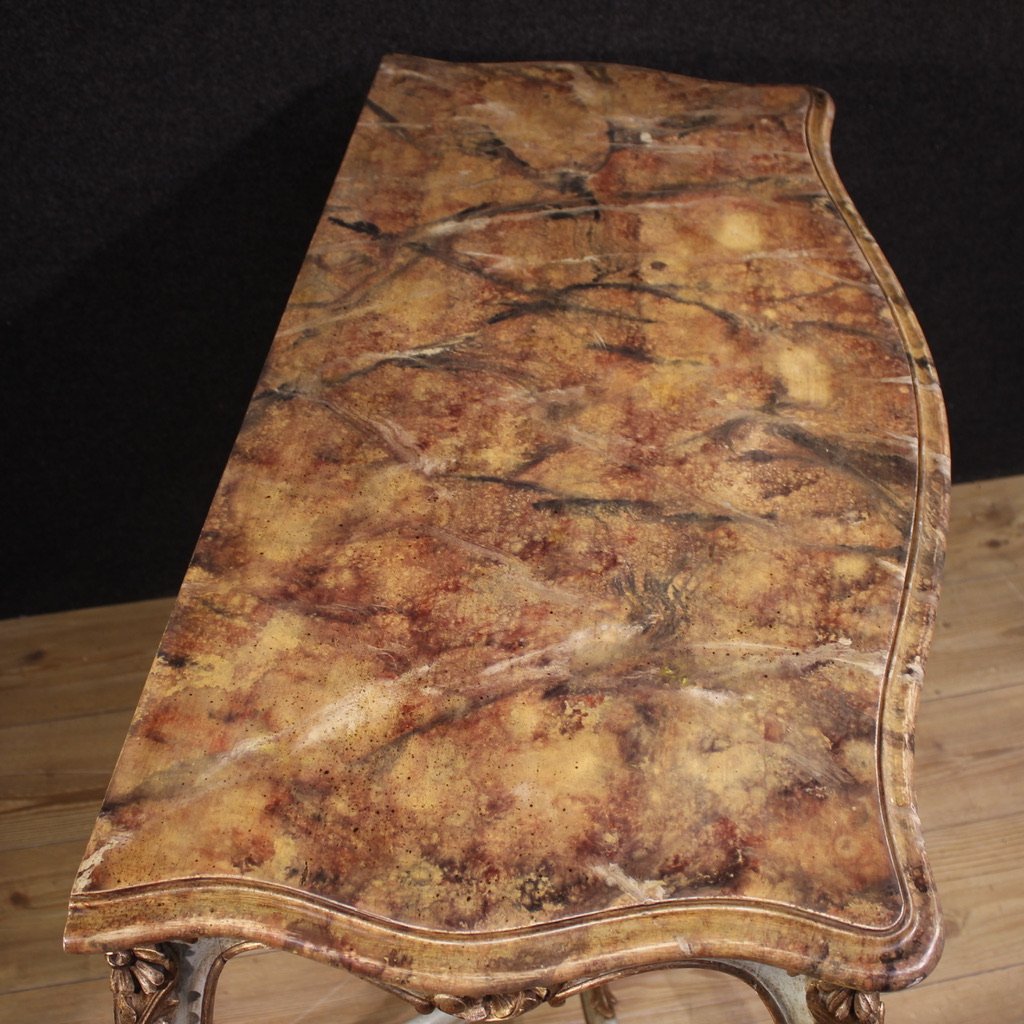 Console francese laccata in stile Luigi XV-photo-1