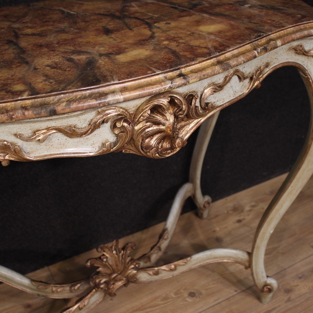 Console francese laccata in stile Luigi XV-photo-7