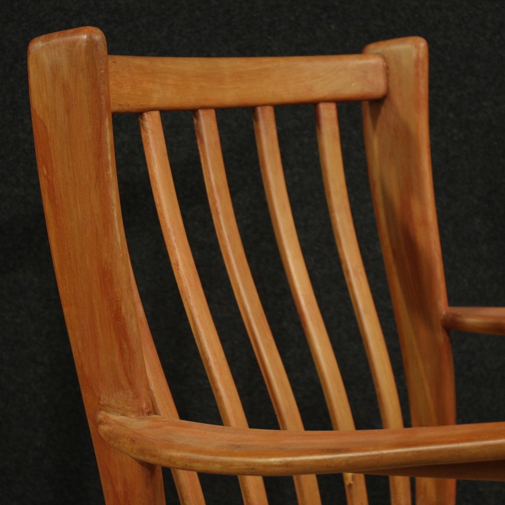 Coppia di poltrone italiane in stile Paolo Buffa anni 70-photo-4