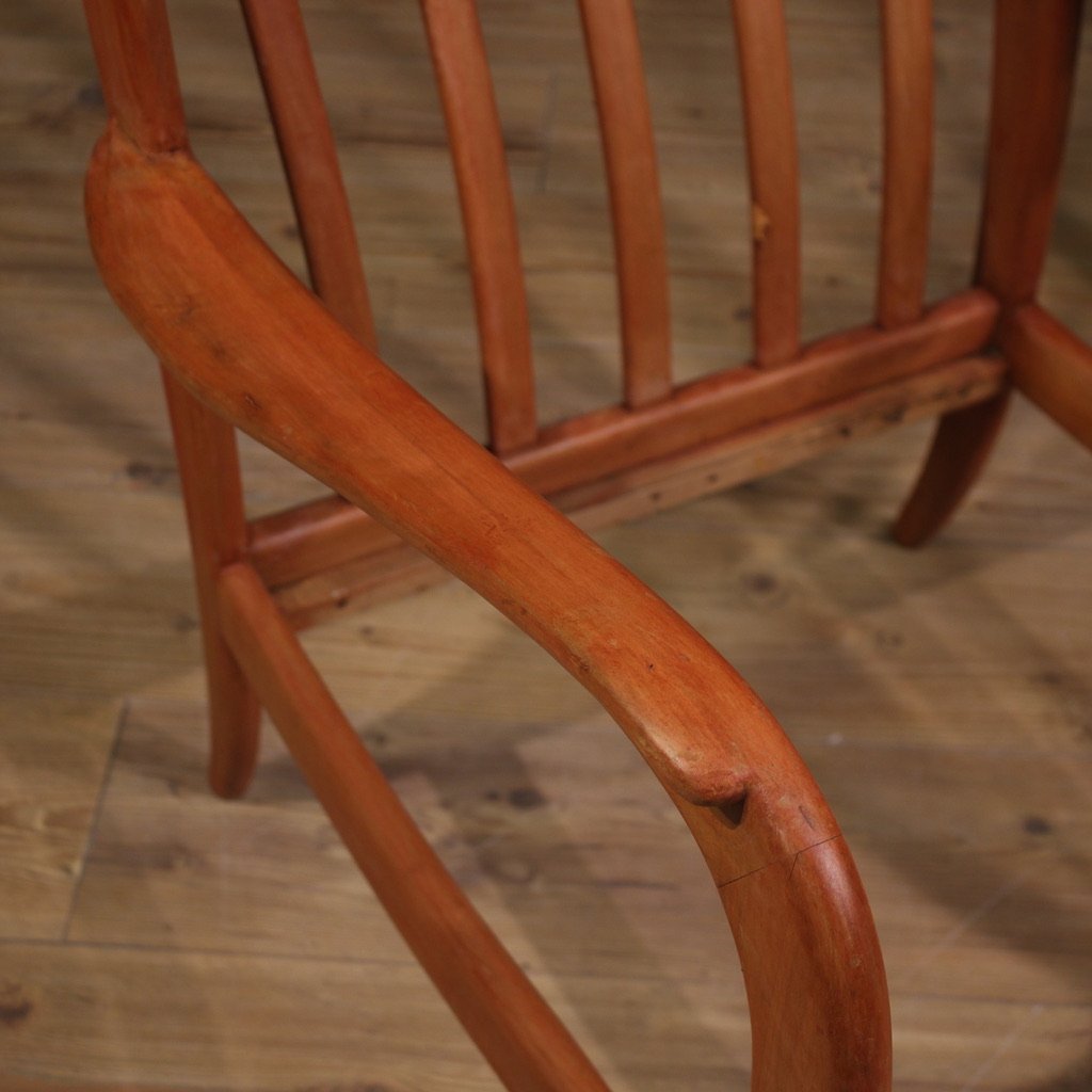 Coppia di poltrone italiane in stile Paolo Buffa anni 70-photo-7