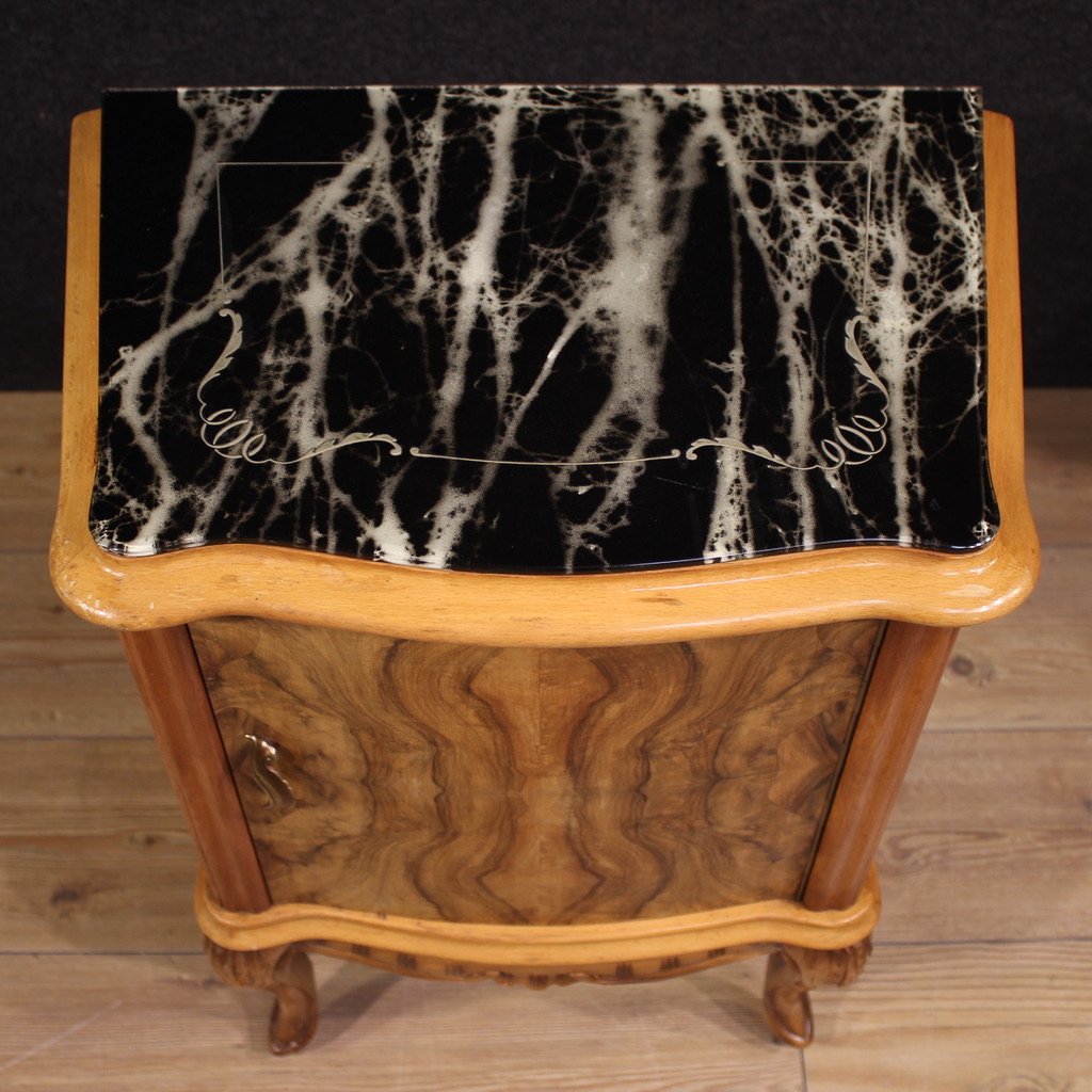 Coppia di comodini italiani del XX secolo-photo-2