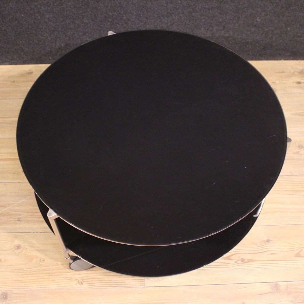 Tavolo da salotto su ruote anni 80-photo-3