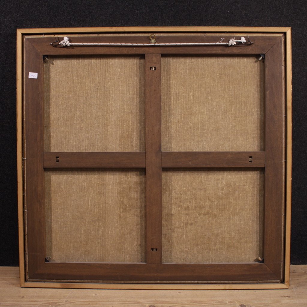 Antico dipinto francese marina del XVIII secolo-photo-4