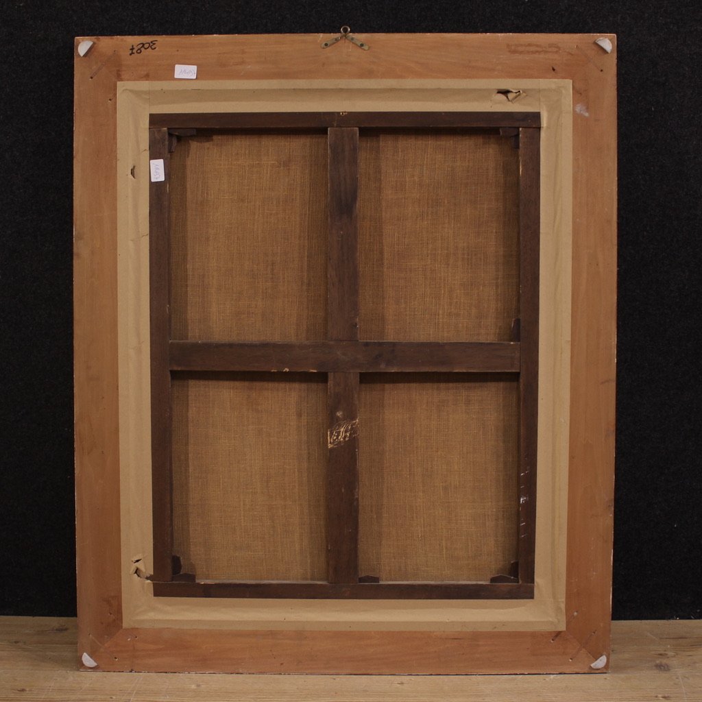 Antico dipinto religioso del XVII secolo, San Girolamo penitente-photo-6