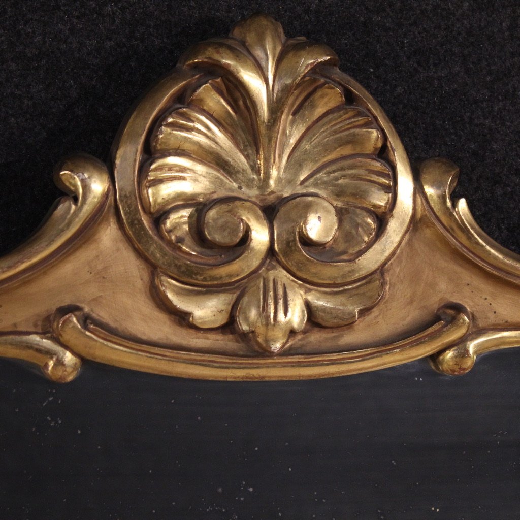 Specchiera italiana dipinta e dorata del XX secolo-photo-4