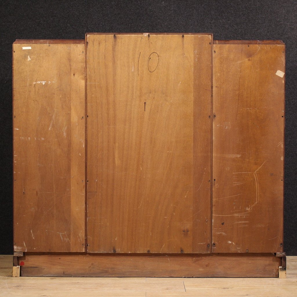 Cassettiera inglese Art Deco del XX secolo-photo-2