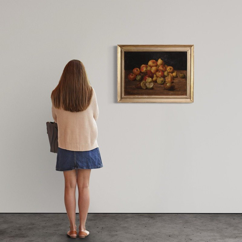 Quadro francese del XX secolo, natura morta con frutta-photo-5