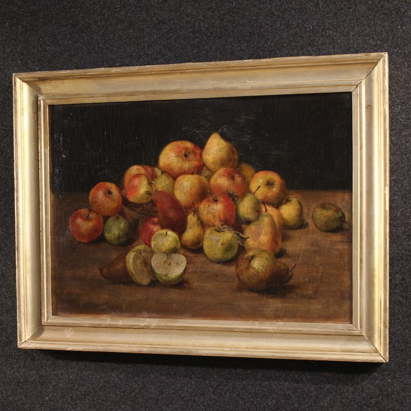 Quadro francese del XX secolo, natura morta con frutta-photo-8