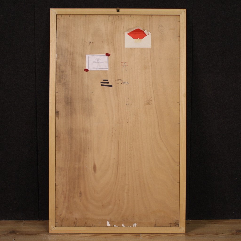 Dipinto italiano nudo firmato Mario Vellani Marchi datato 1969-photo-3