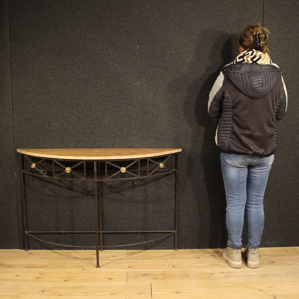 Console francese a mezzaluna del XX secolo-photo-2