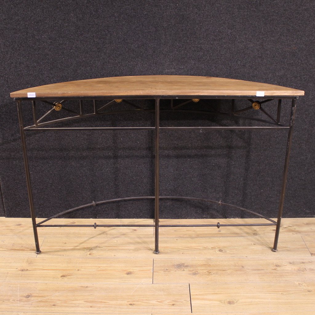 Console francese a mezzaluna del XX secolo-photo-4