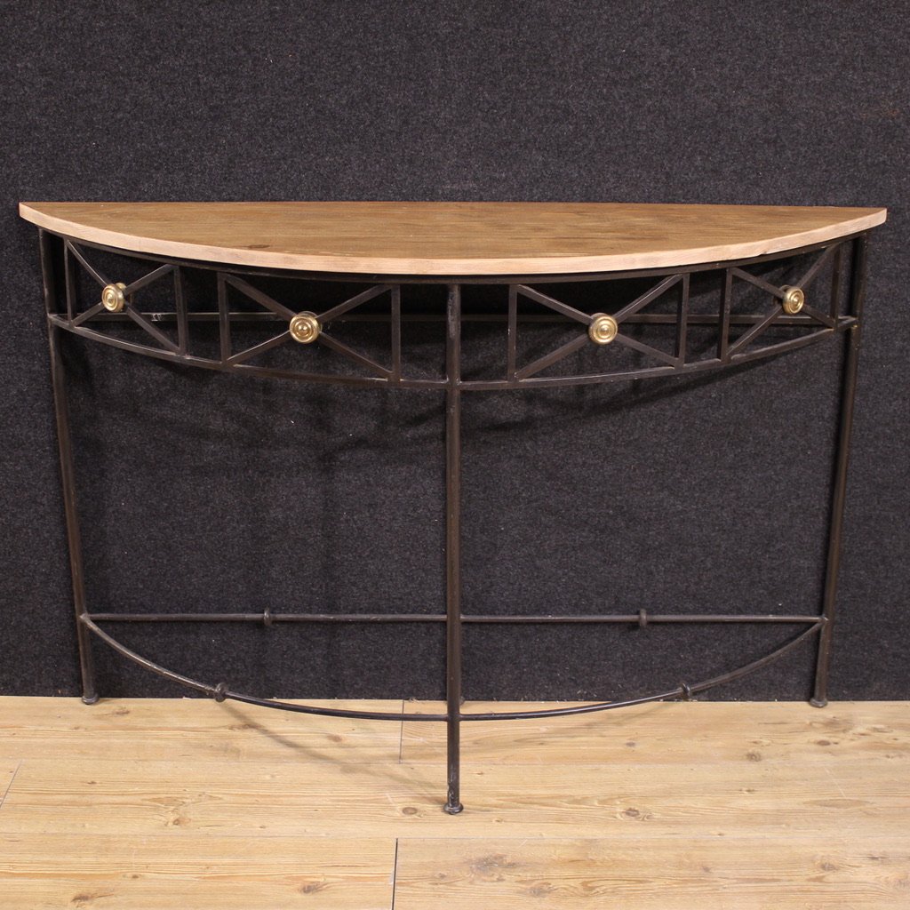 Console francese a mezzaluna del XX secolo-photo-1