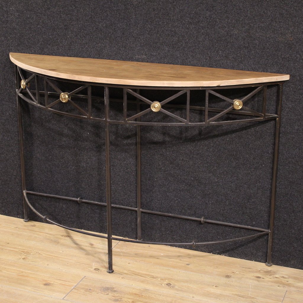 Console francese a mezzaluna del XX secolo-photo-2