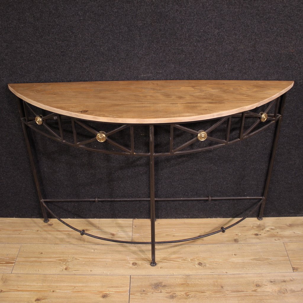 Console francese a mezzaluna del XX secolo-photo-3