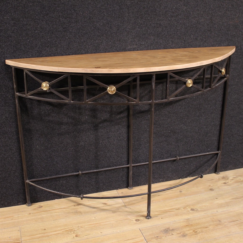 Console francese a mezzaluna del XX secolo