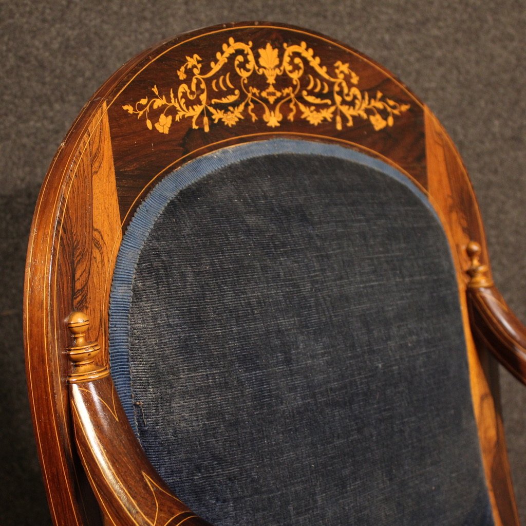 Coppia di poltrone francesi del XIX secolo-photo-3