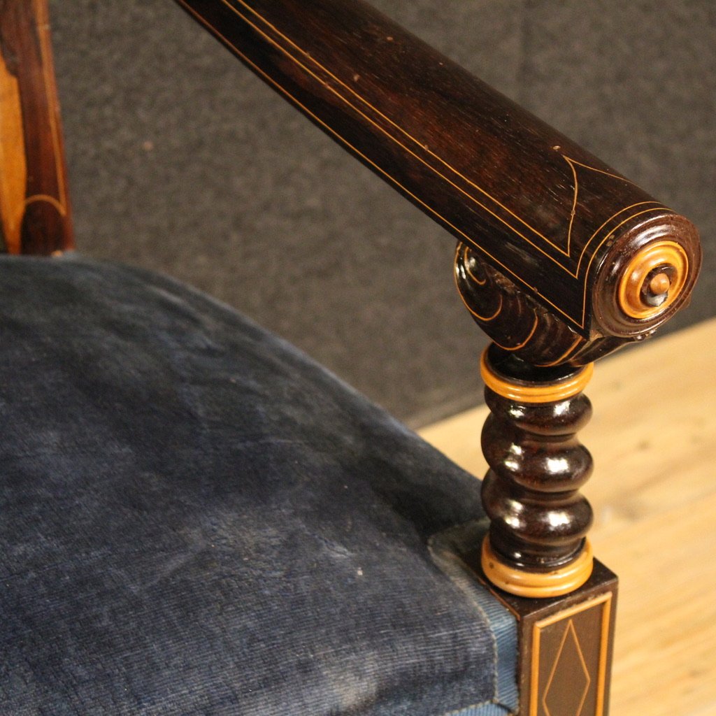 Coppia di poltrone francesi del XIX secolo-photo-6