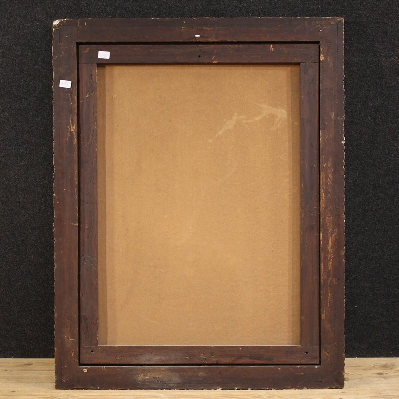 Antico dipinto italiano San Girolamo del XVII secolo-photo-4