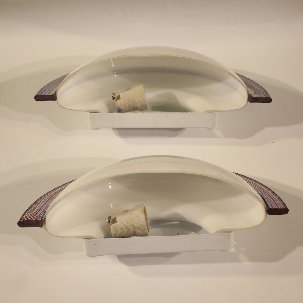 Coppia di applique italiane anni 70-photo-5