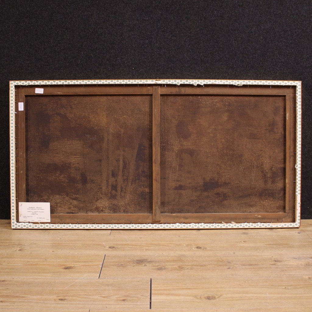 Dipinto italiano paesaggio del XIX secolo-photo-4