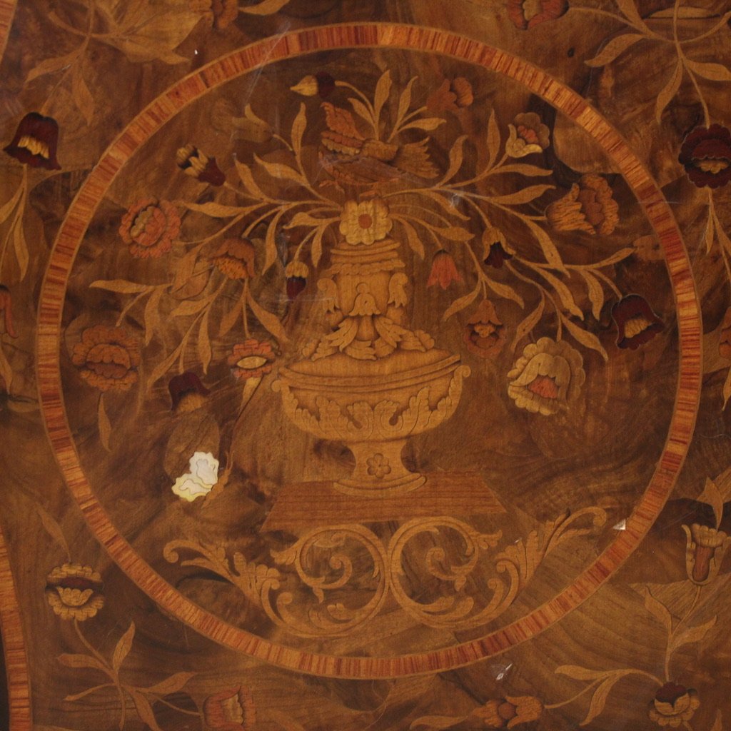 Trumeau olandese intarsiato del XX secolo-photo-8