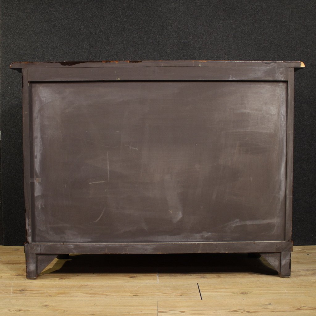 Comò olandese intarsiato del XX secolo-photo-3