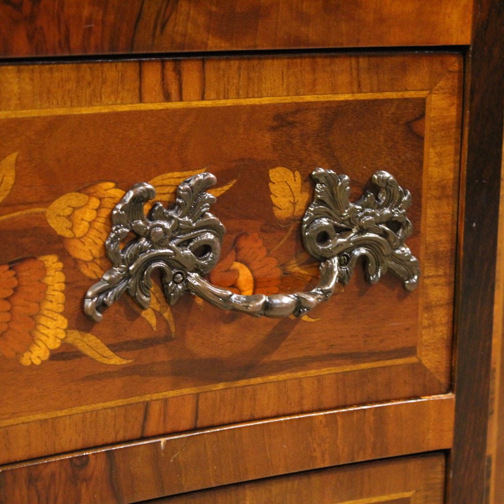 Comò olandese intarsiato del XX secolo-photo-7
