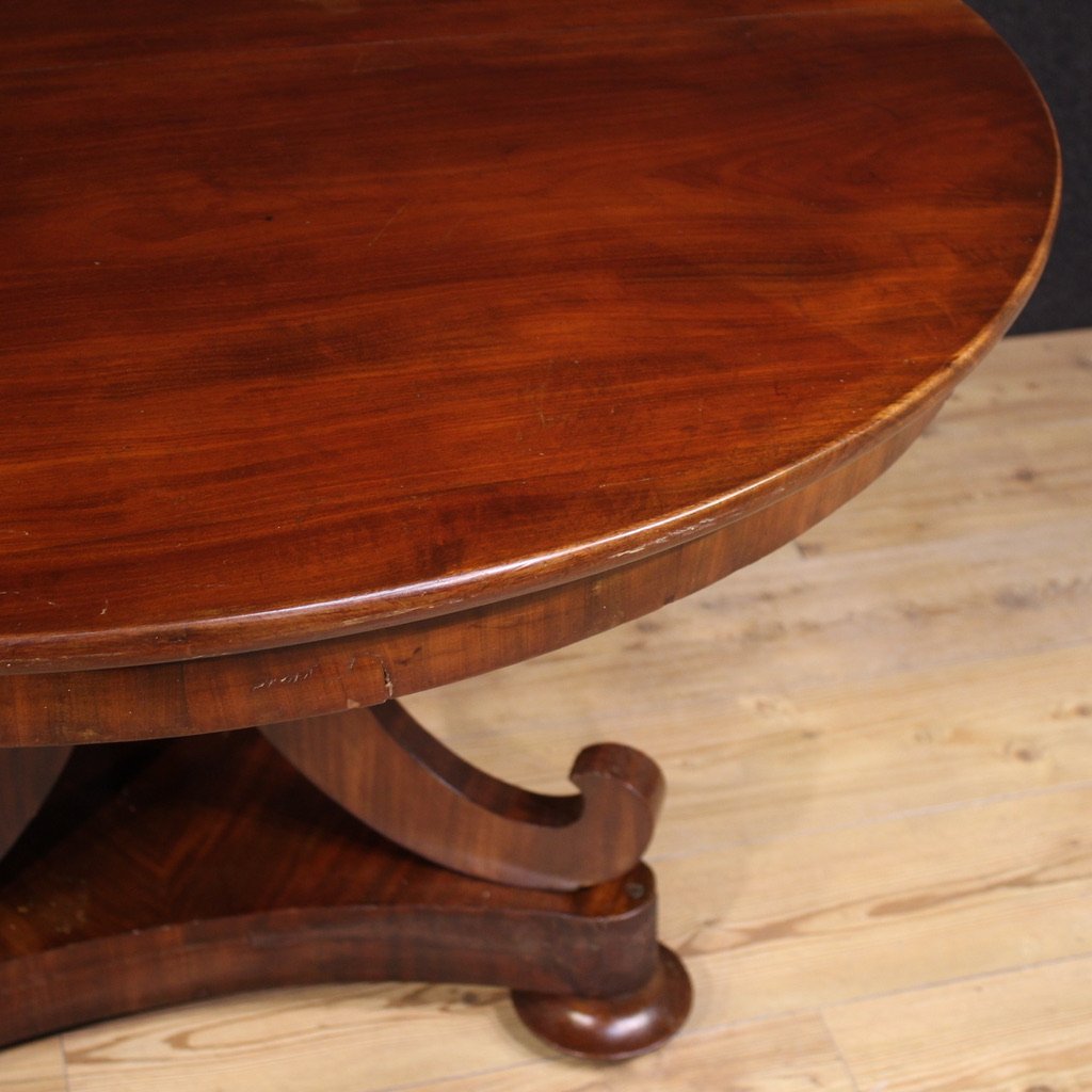 Tavolo olandese in mogano del XIX secolo-photo-3