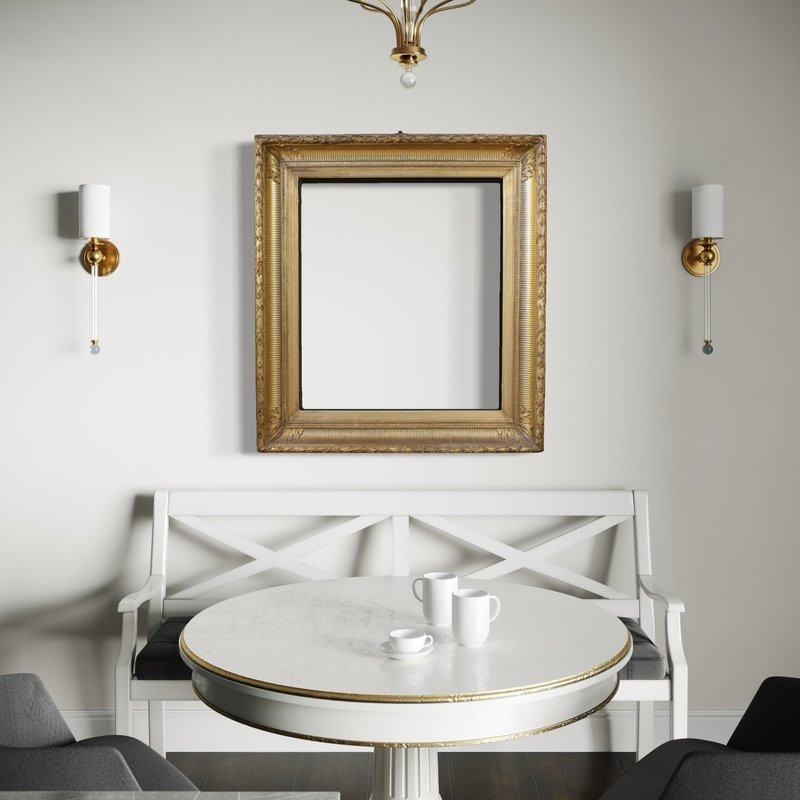 Cornice francese dorata in stile Luigi XVI del XX secolo-photo-3