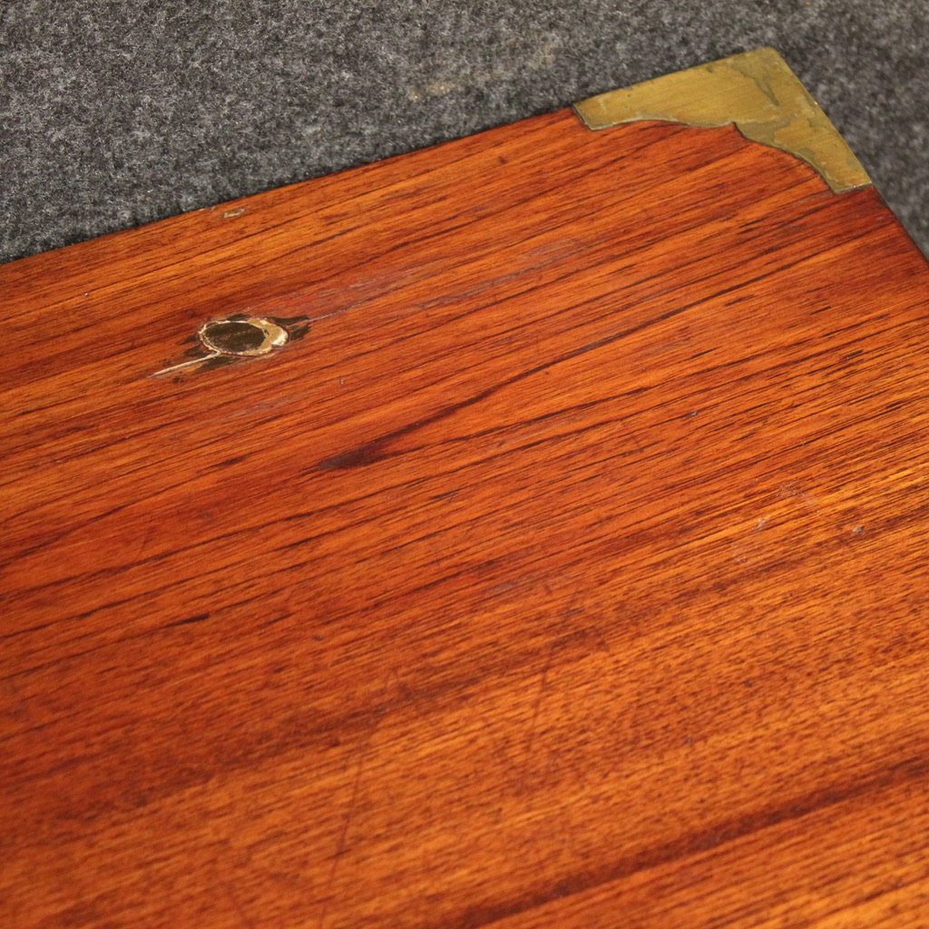 Coppia di comodini inglesi in stile navale del XX secolo-photo-3